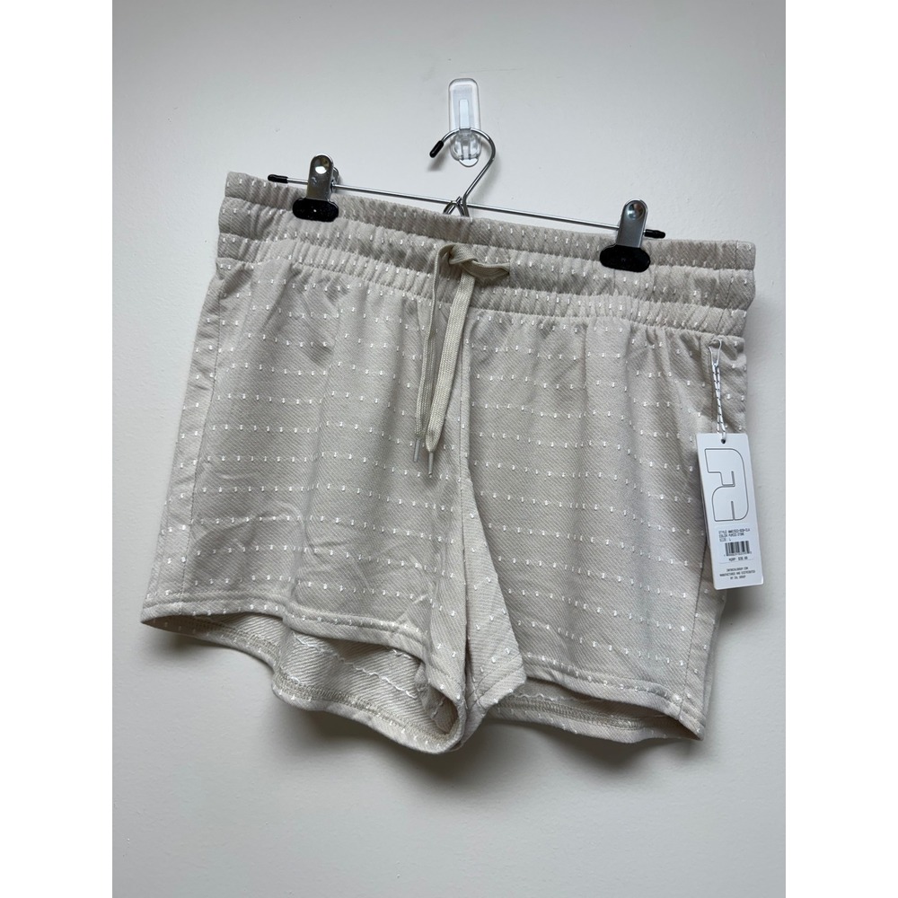 Fit Collective Active Shorts Beige Womens Sz L New With Tags